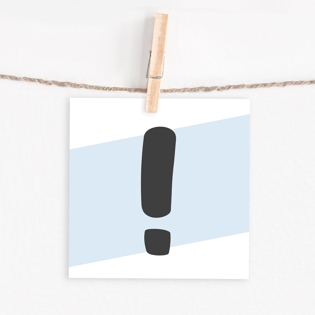 Lettercard “!”