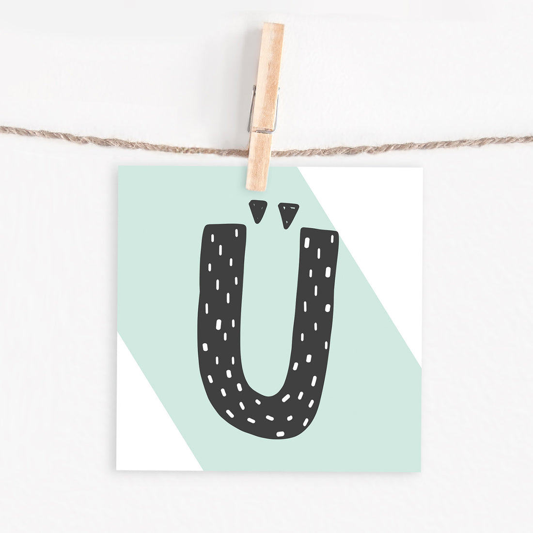 Lettercard “Ü”