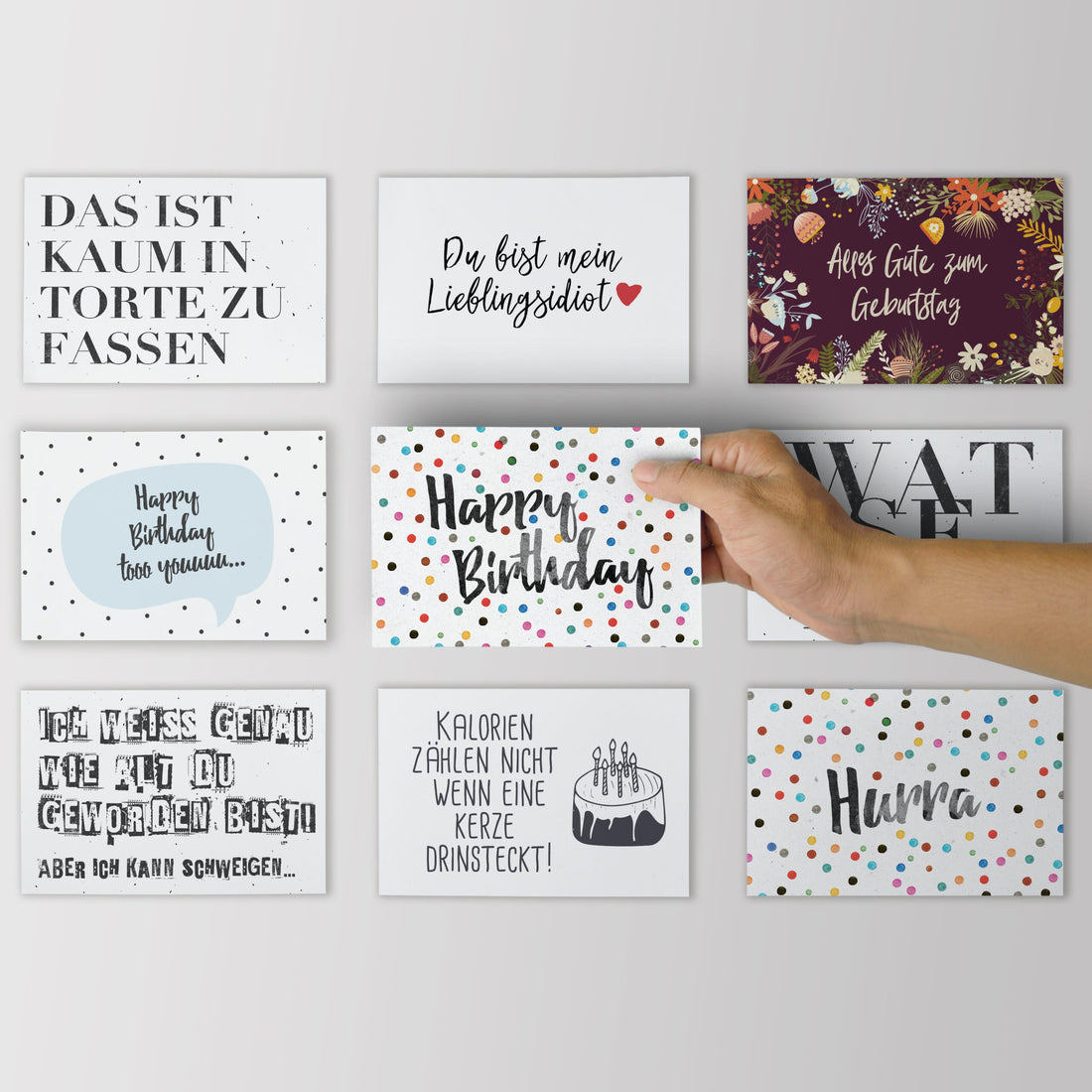 6er Set “Geburtstagskarten”