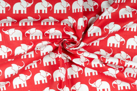 Zugluftstopper Elefant rot 4