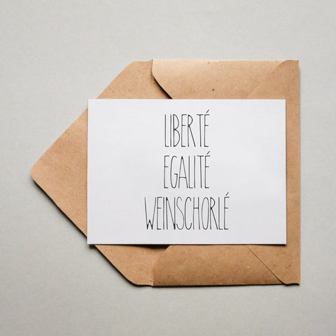 Liberté Egalité Weinschorlé 1