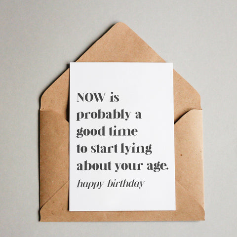 Now is a good time to start lying about your age – Happy Birthday 1