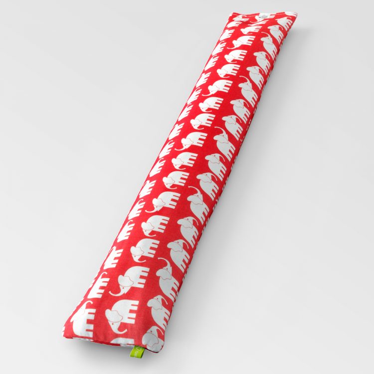 Zugluftstopper Elefant rot