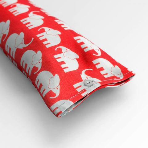 Zugluftstopper Elefant rot 2