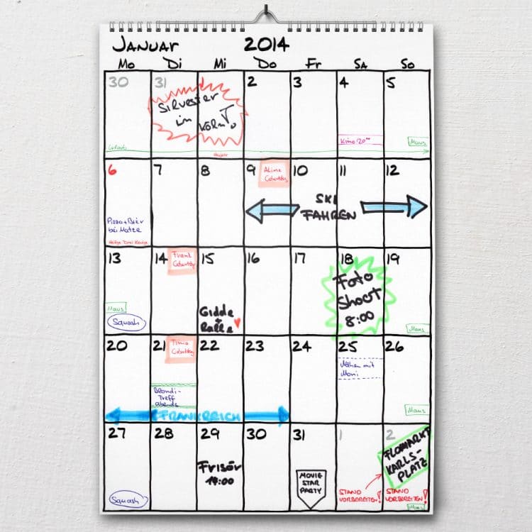 Wandkalender | DIN-A2