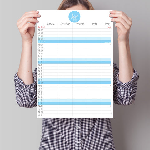 Familienkalender | Nachfüllpack 5