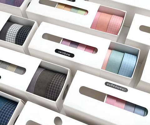 8er Set Washi Tape “Purplish Blue” 3