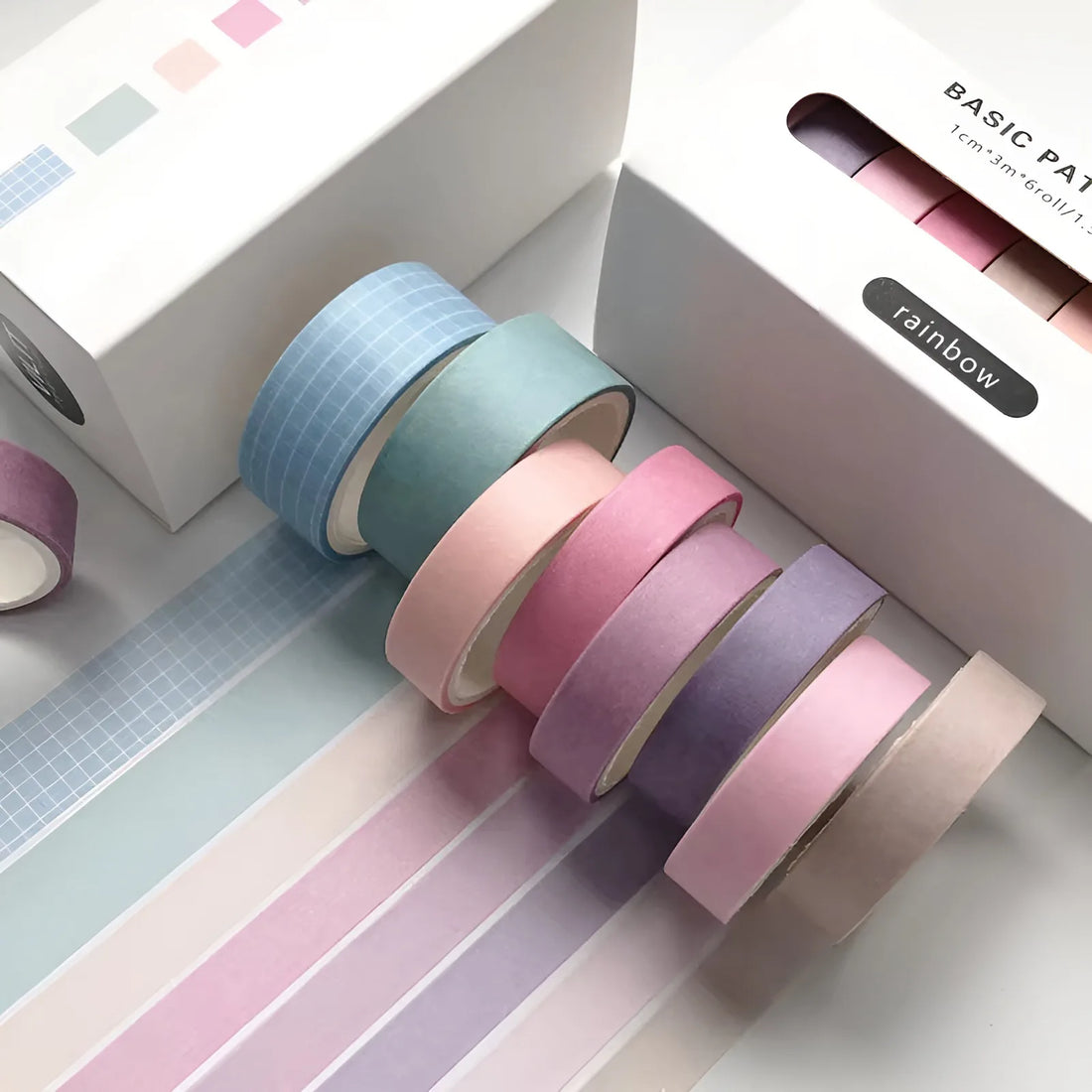 8er Set Washi Tape “Rainbow”