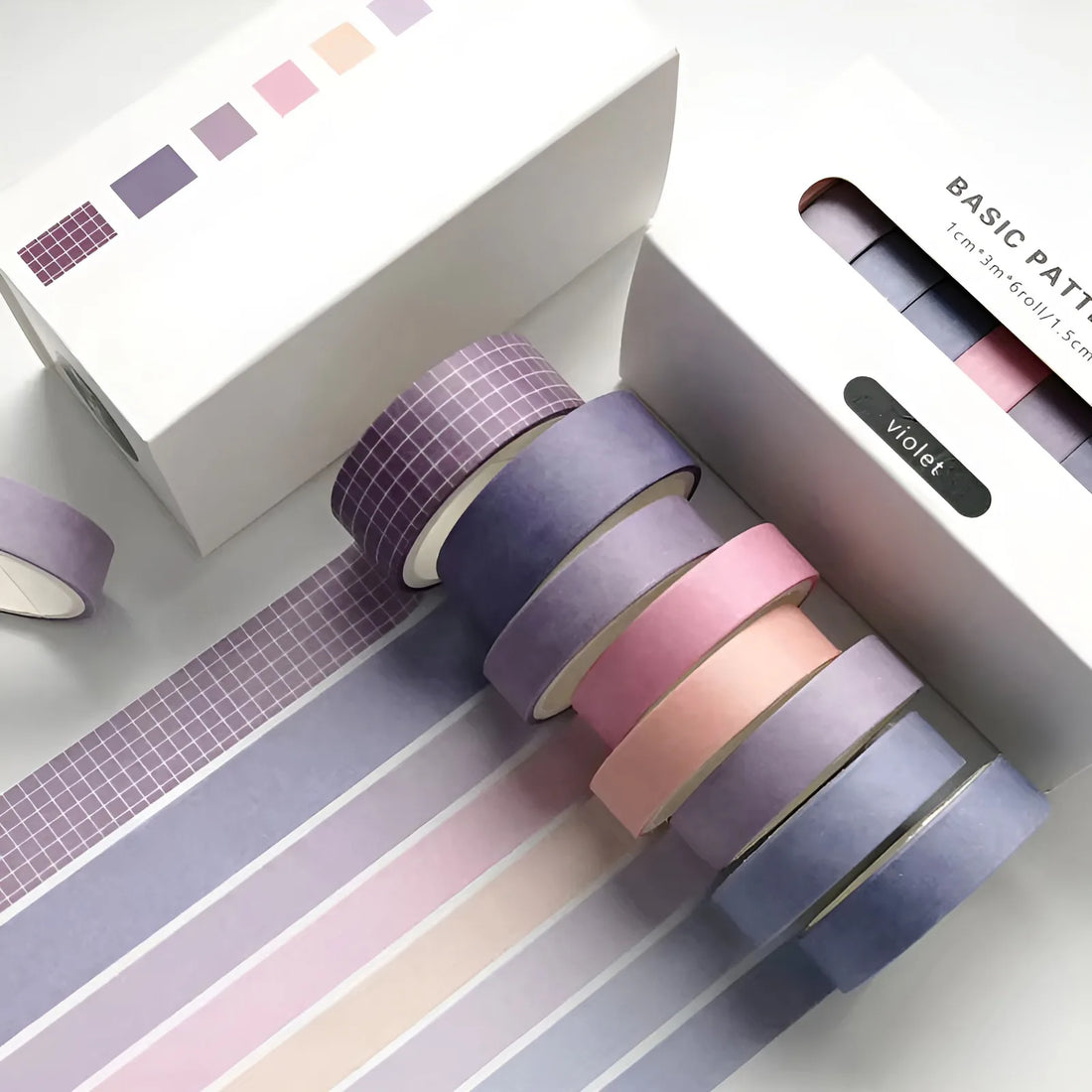 8er Set Washi Tape “Violet”
