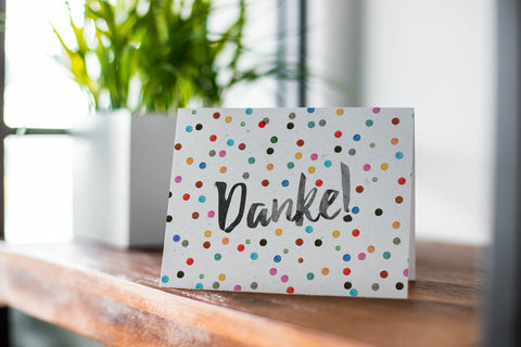 Klappkarte Pünktchen Danke! 2