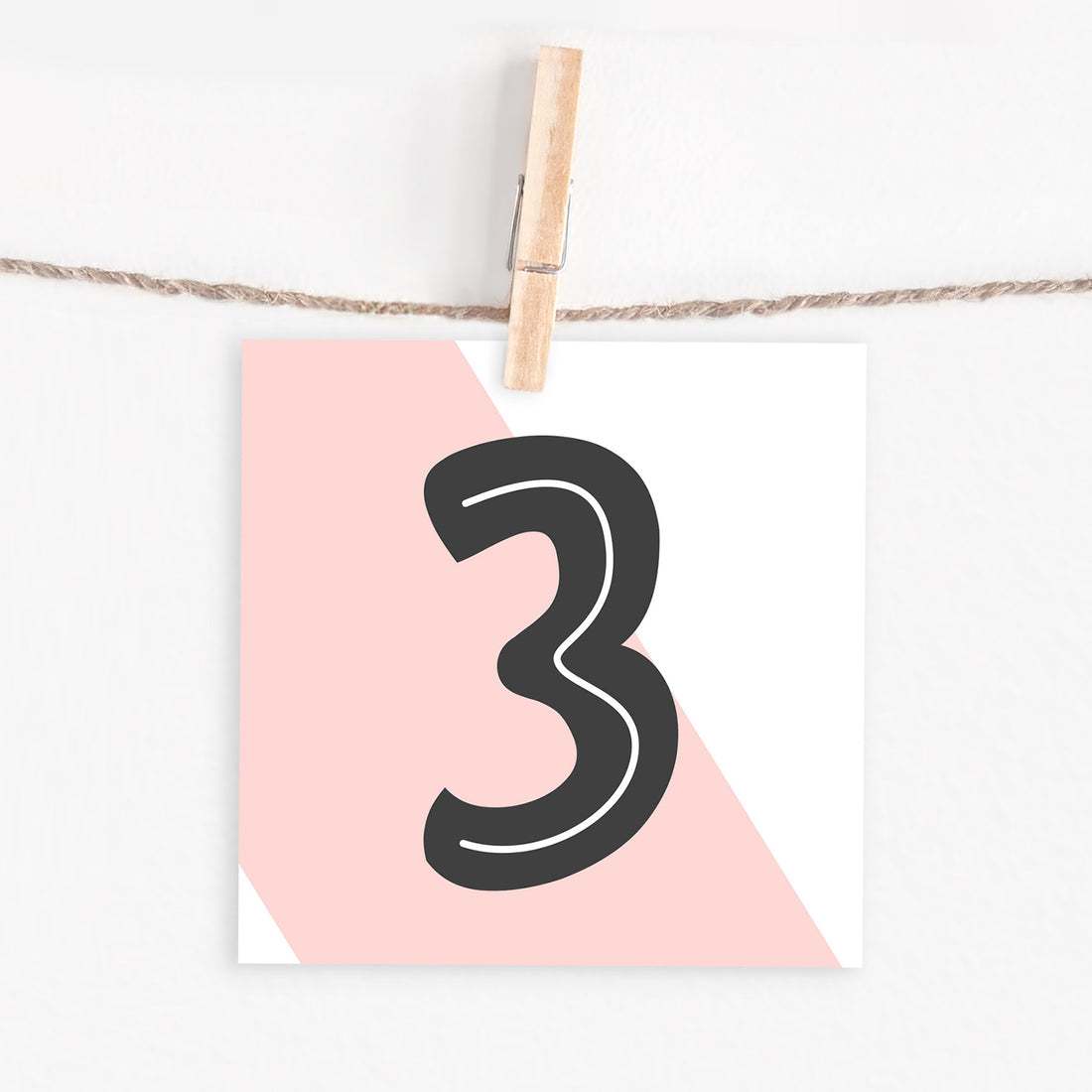 Lettercard “3”