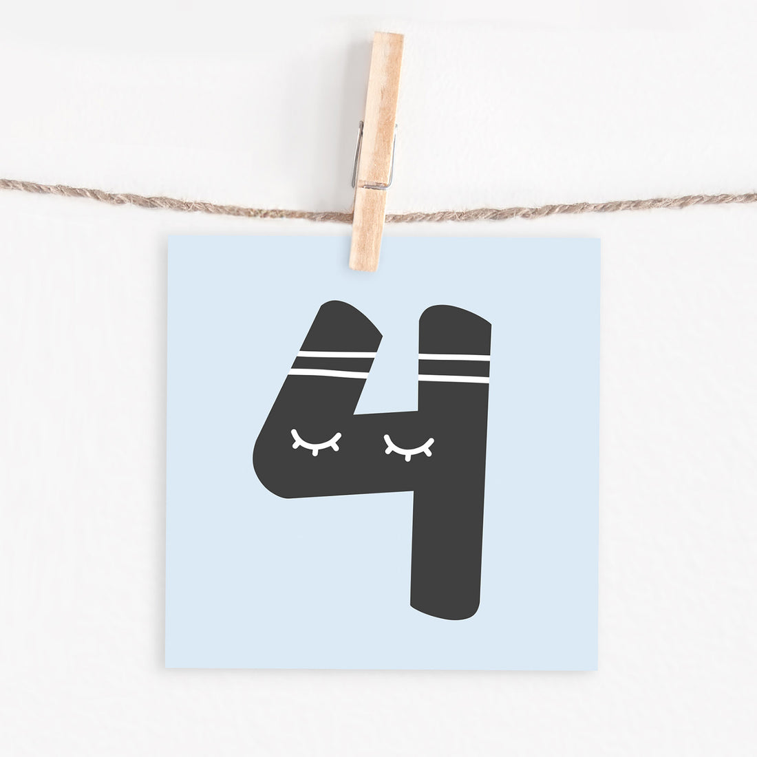 Lettercard “4”