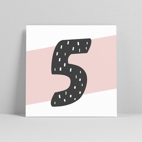 Lettercard “5” 2