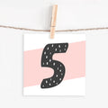 Lettercard “5”
