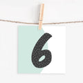 Lettercard “6”