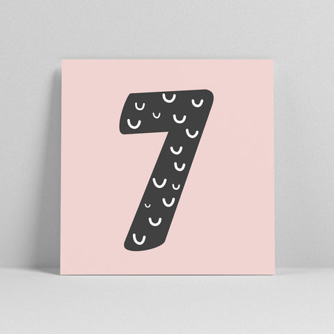 Lettercard “7” 2