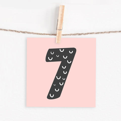 Lettercard “7” 1