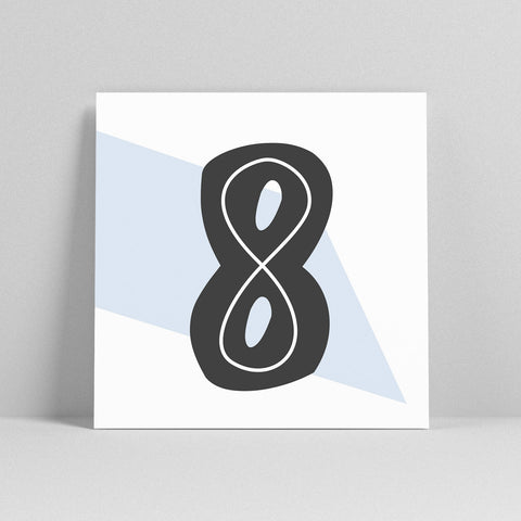 Lettercard “8” 2