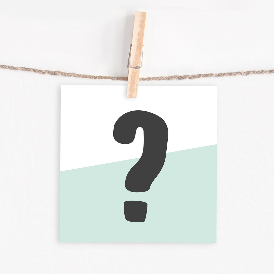 Lettercard “?”