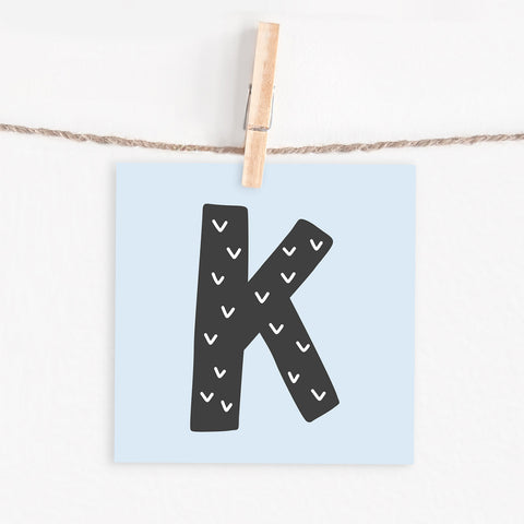 Lettercard “K” 1