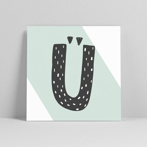Lettercard “Ü” 2