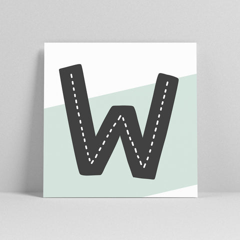 Lettercard “W” 2