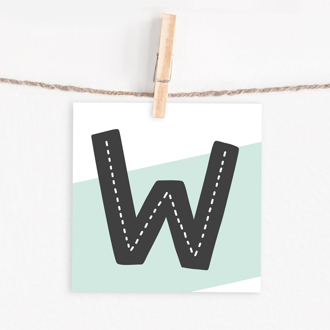 Lettercard “W”