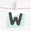 Lettercard “W”