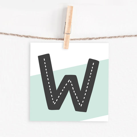 Lettercard “W” 1