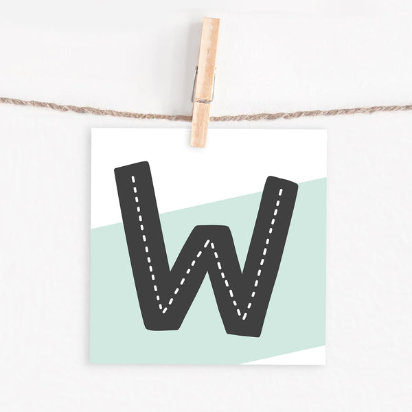 Lettercard “W”