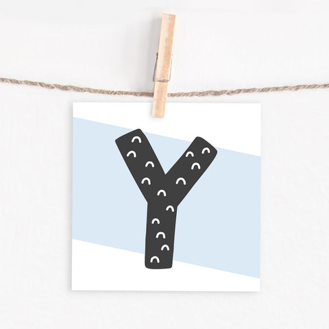 Lettercard “Y” 1