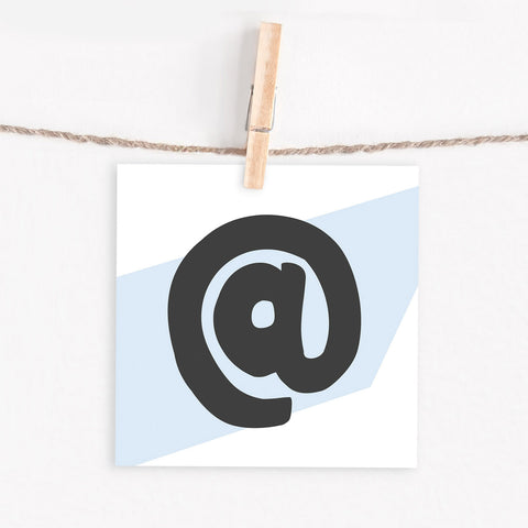 Lettercard “@” 1