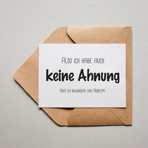 Keine Ahnung 1