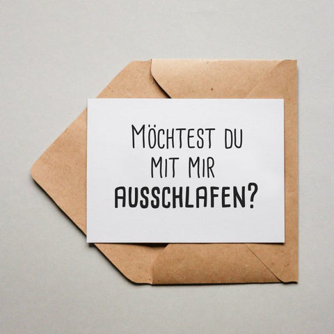 Möchtest du mit mir ausschlafen? 1