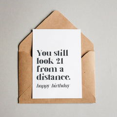 Gratis-Geschenk „You still look 21“