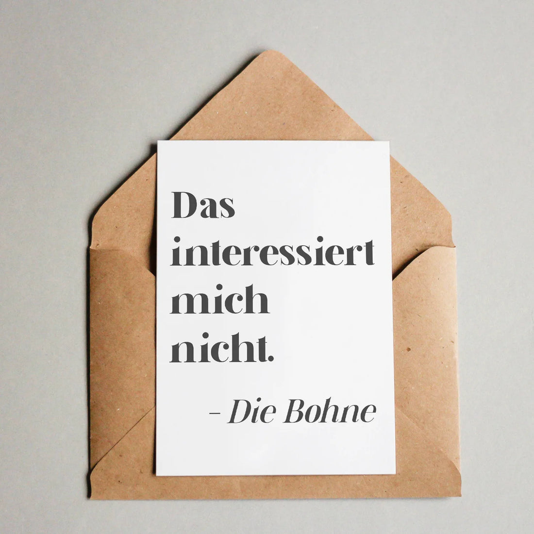 Das interessiert mich nicht die Bohne