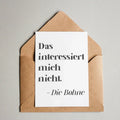 Das interessiert mich nicht die Bohne