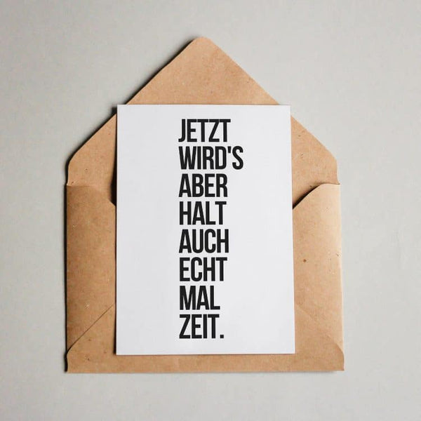 Jetzt wird’s aber halt auch echt mal Zeit.