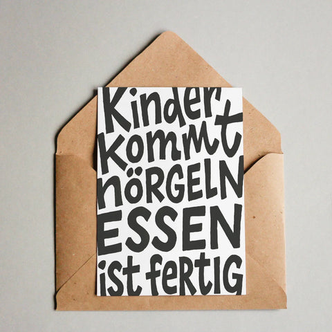 Kinder, kommt nörgeln, Essen ist fertig! 1