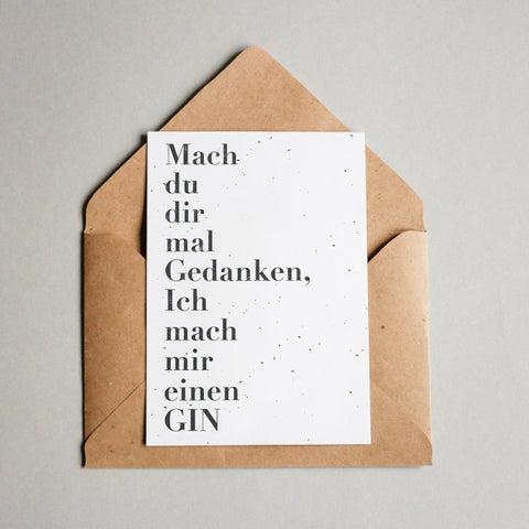 Mach du dir mal Gedanken, ich mach mir einen Gin 1