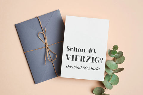 Schon 40? Das sind 80 Mark! 4