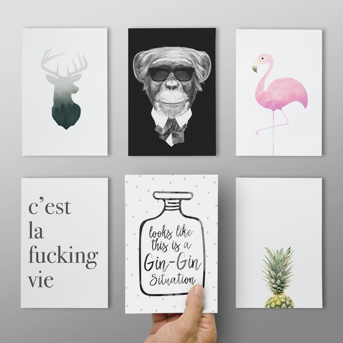 6er Set “Trendkarten”