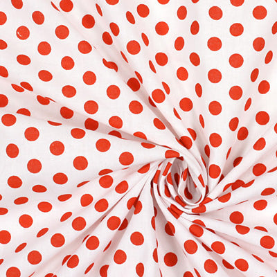 Zugluftstopper Pünktchen weiss/rot 4