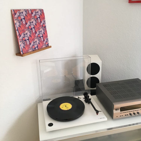 Vinyl Wandhalter [gebeizt] 2