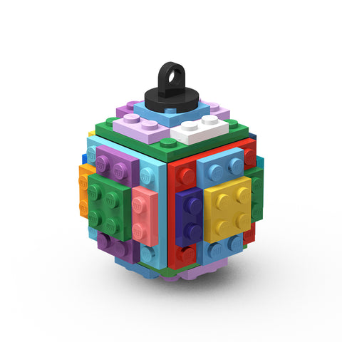 Weihnachtsbaumkugel aus LEGO® bunt 1
