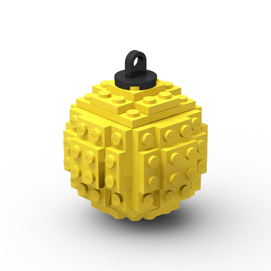 Weihnachtsbaumkugel aus LEGO® gelb