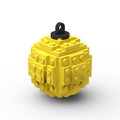 Weihnachtsbaumkugel aus LEGO® gelb