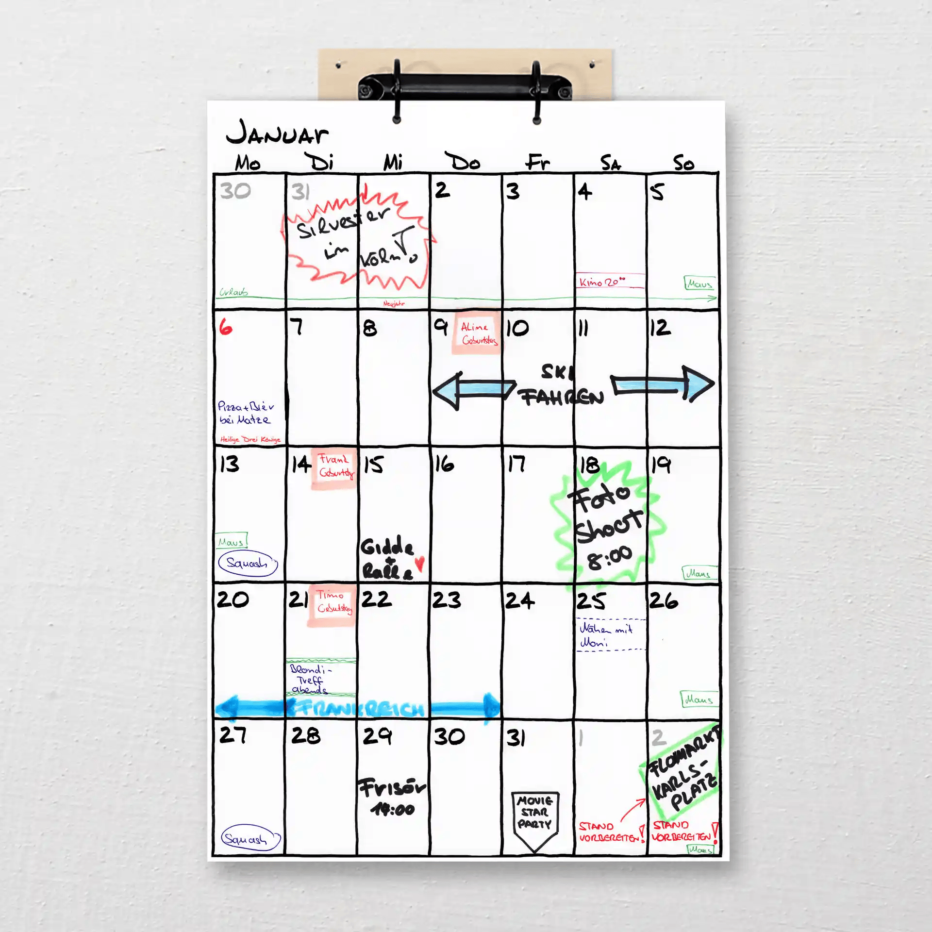 Kalender, die wirklich zu euch passen.
