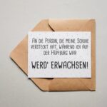 Postkarte - Huepfburg werde erwachsen