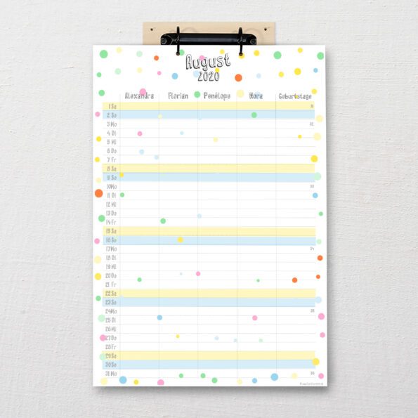 DIN-A3 Kalender Pop